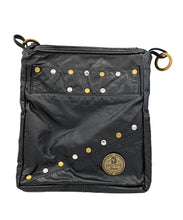 Load image into Gallery viewer, Multi-Studded Black Leather Emaline
