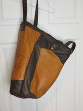 Load image into Gallery viewer, Upcycled Leather Vest and Rabbit Tote
