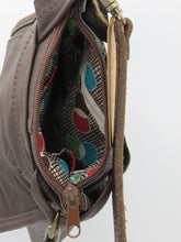 Load image into Gallery viewer, Leather Jacket Collar Upcycled Bag

