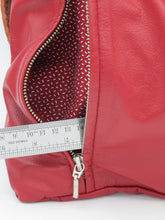 Load image into Gallery viewer, Upcycled RED Leather Jacket Kirsten Bag
