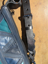 Load image into Gallery viewer, Blue Upcycled Couch Bag
