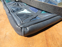 Load image into Gallery viewer, Blue Upcycled Couch Bag
