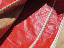 Load image into Gallery viewer, Red Leather Tablet Sleeve
