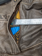 Load image into Gallery viewer, Upcycled Brown Leather Jacket Duffel Bag
