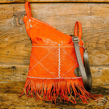 Load image into Gallery viewer, Red Fringed Kirsten Leather Bag

