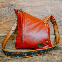 Load image into Gallery viewer, Upcycled RED Leather Jacket Kirsten Bag
