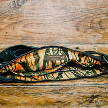 Load image into Gallery viewer, Upcycled Leather Black &amp; Gold Karol Bag
