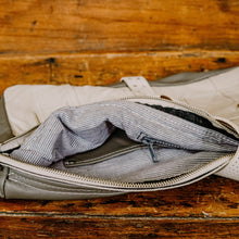 Load image into Gallery viewer, Upcycled Leather Overnight Bag
