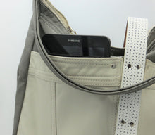 Load image into Gallery viewer, Upcycled Leather Overnight Bag
