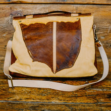 Load image into Gallery viewer, Oh Deer! Recycled Leather Carry-All
