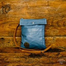 Load image into Gallery viewer, Kirsten Upcycled Leather Blues Jacket
