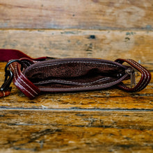 Load image into Gallery viewer, Burgundy Leather Upcycled Emaline Bag
