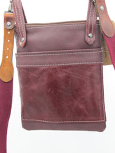 Load image into Gallery viewer, Burgundy Leather Upcycled Emaline Bag
