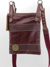 Load image into Gallery viewer, Burgundy Leather Upcycled Emaline Bag
