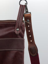 Load image into Gallery viewer, Burgundy Leather Upcycled Emaline Bag
