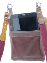 Load image into Gallery viewer, Burgundy Leather Upcycled Emaline Bag
