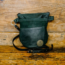 Load image into Gallery viewer, Forest Green Upcycled Jacket Emaline Bag
