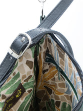 Load image into Gallery viewer, Forest Green Upcycled Jacket Emaline Bag
