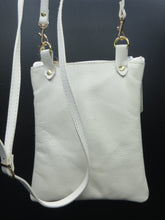 Load image into Gallery viewer, Repurposed White Leather Emaline Bag
