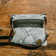 Load image into Gallery viewer, Upcycled Leather Snake-Print Emaline Bag
