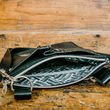 Load image into Gallery viewer, Upcycled Basic Black Jacket Emaline Bag
