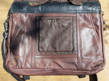 Load image into Gallery viewer, Upcycled Leather Messenger Bag
