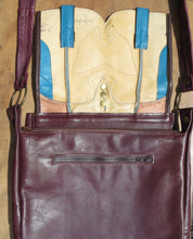 Load image into Gallery viewer, Karol Burgundy Leather Bag
