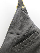 Load image into Gallery viewer, Upcycled Leather Biker Vest Kirsten Bag
