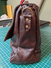Load image into Gallery viewer, Recycled Leather Couch &amp; Jacket Overnight Bag
